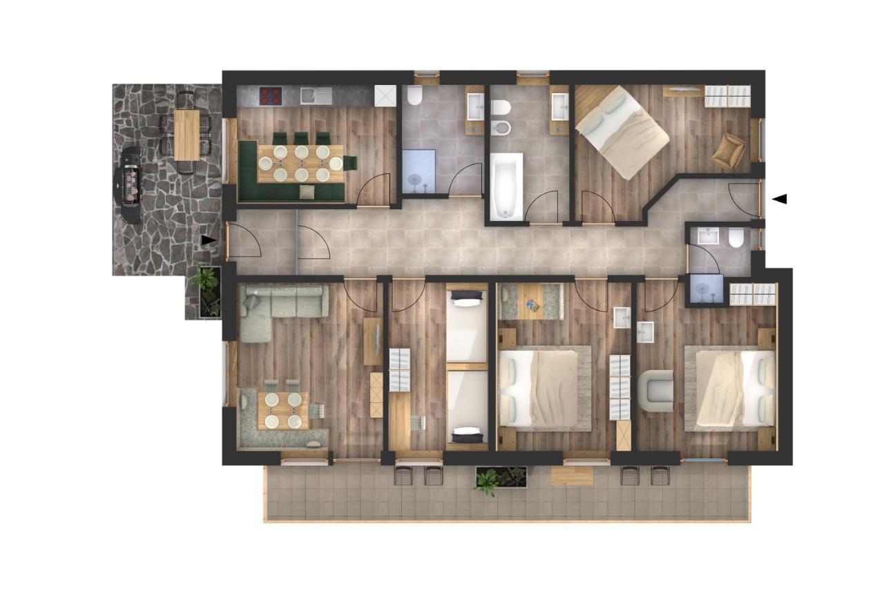 Apartments La Rives Santa Cristina Val Gardena Ngoại thất bức ảnh